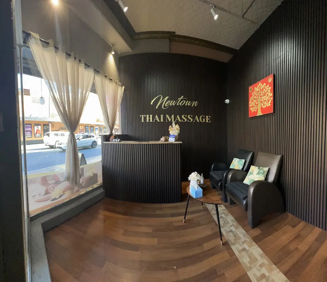 The refurbished reception at Newtown Thai Massage
